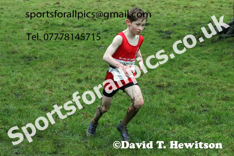 Boys under-13s, NECAA Junior Cross Country Relays, Thornley Farm, Peterlee, Saturday, December 12th. Photo: David T. Hewitson/Sports for All Pics